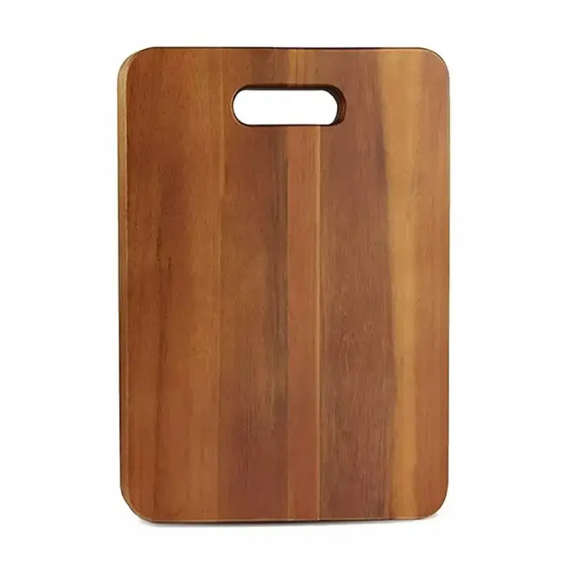 Shopsy Acacia Wood Chopping Board with Handle - Lightweight Kitchen Cutting Board Shopsy Acacia Wood Chopping Board