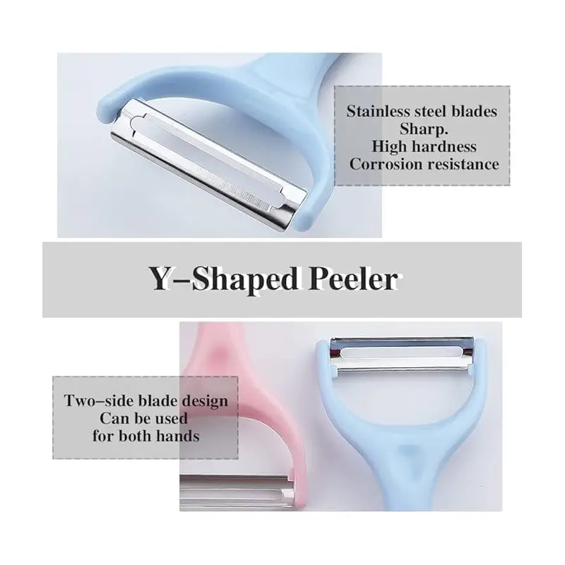 Shopsy Y-Shaped Kitchen Peeler Set for Fruits and Vegetables (Pack of 2) Shopsy Y-Shaped Kitchen Peeler Set